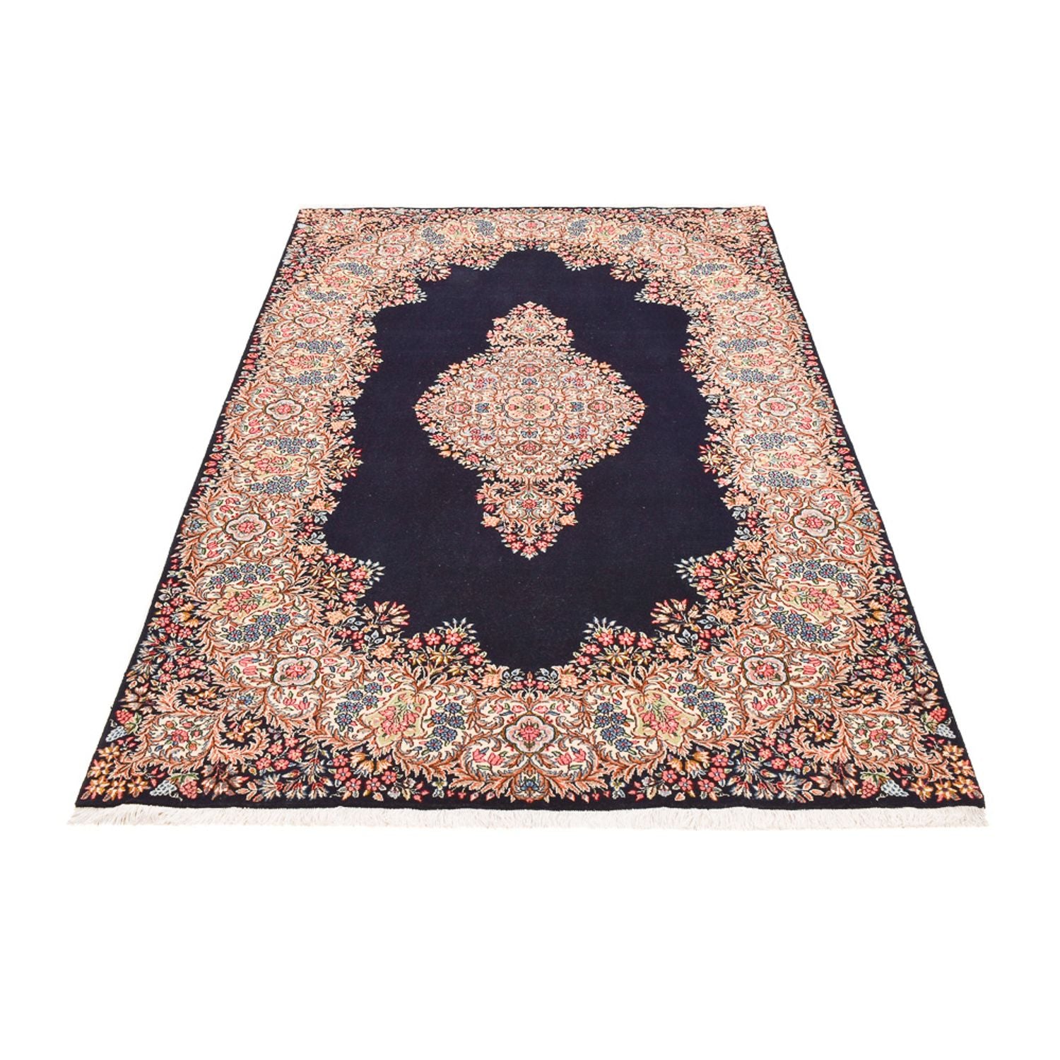 Tapis persan - Royal - Royal - 236 x 150 cm - bleu foncé