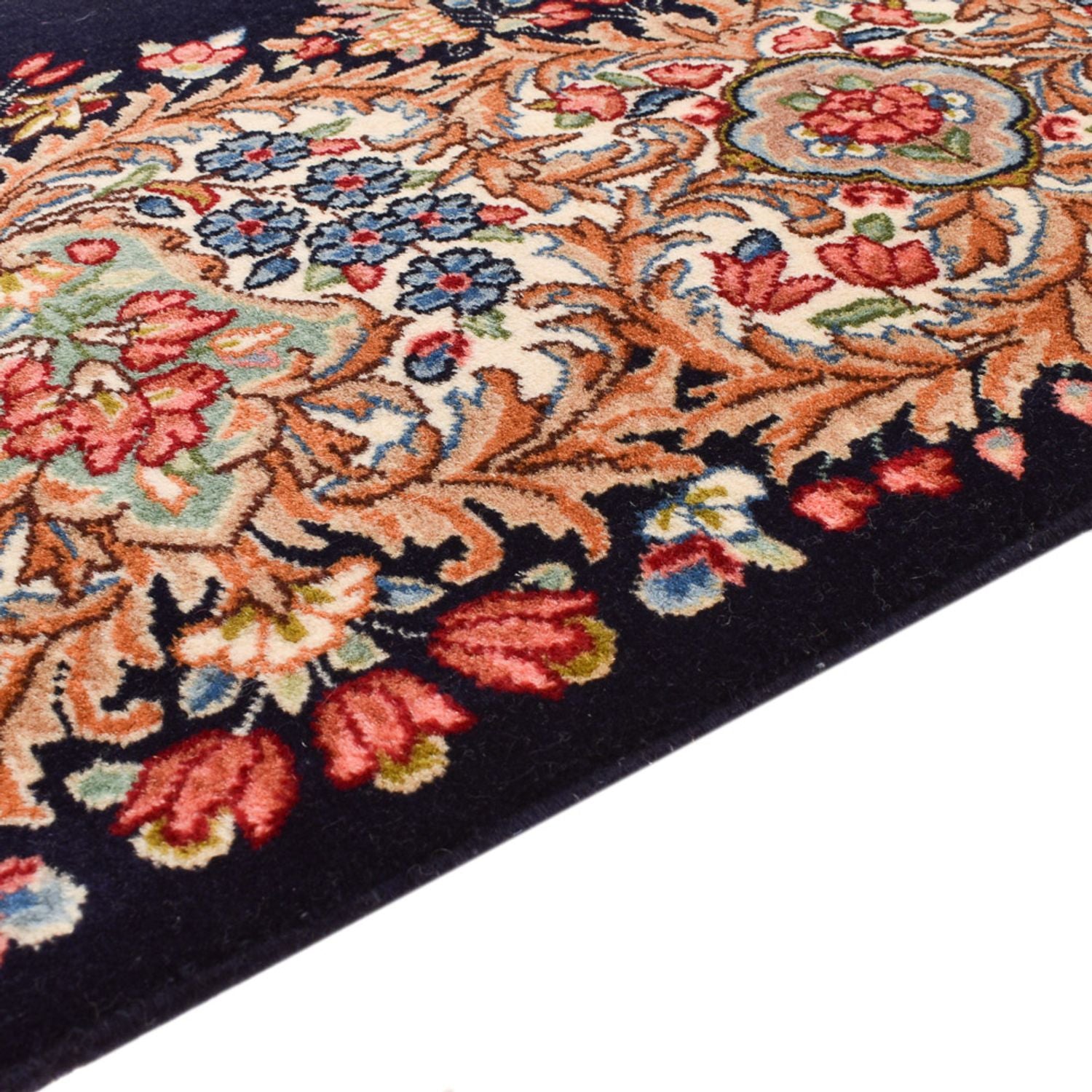 Tapis persan - Royal - 260 x 153 cm - bleu foncé