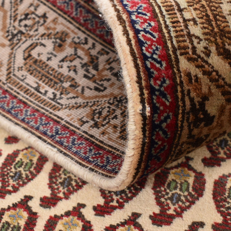 Tapis de couloir Tapis persan - Tabriz - Royal - 427 x 97 cm - beige foncé