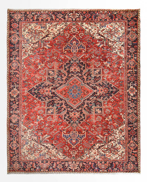 Tapis persan - Nomadic - 378 x 297 cm - rouge