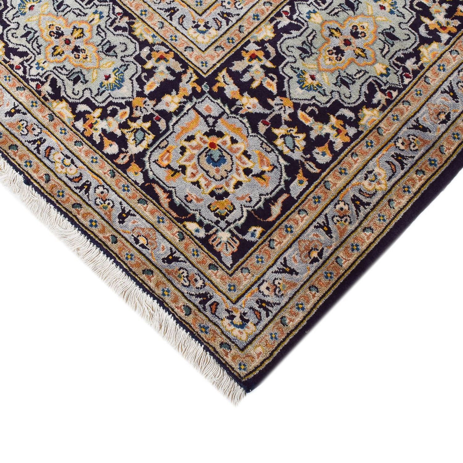 Tapis persan - Classique - 390 x 293 cm - bleu foncé