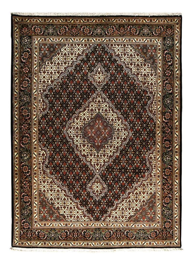 Perserteppich - Täbriz - Royal - 210 x 152 cm - dunkelbraun