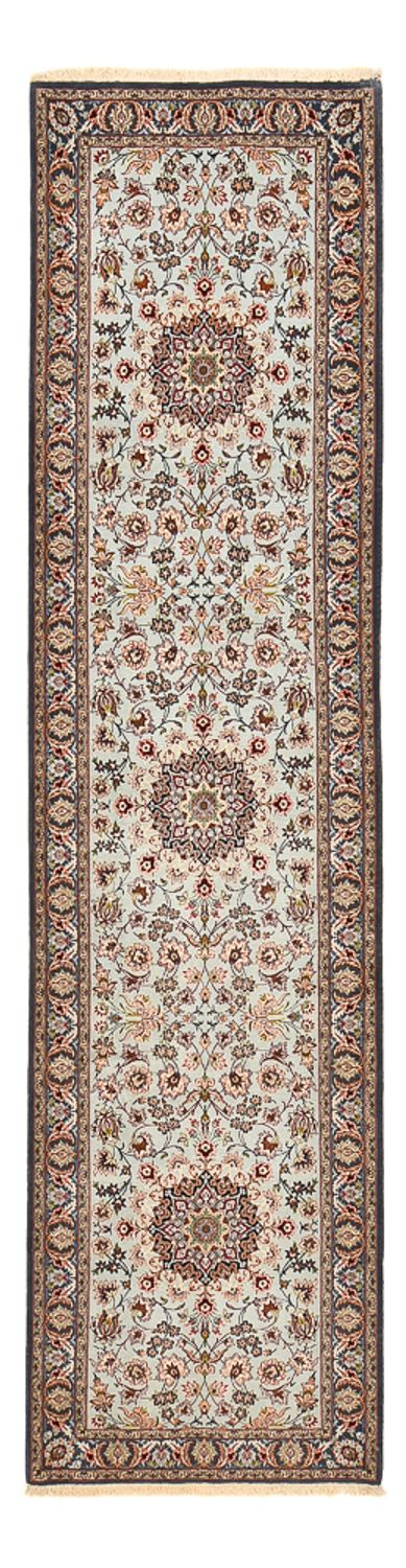 Tapis de couloir Tapis persan - Isfahan - Premium - 314 x 83 cm - sable