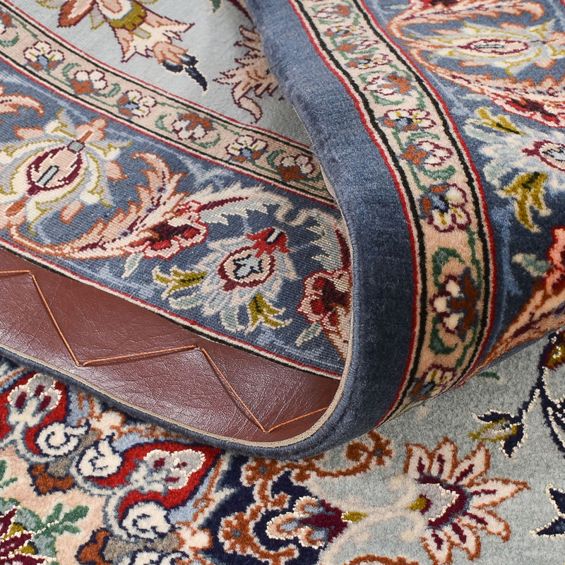 Tapis de couloir Tapis persan - Isfahan - Premium - 314 x 83 cm - sable