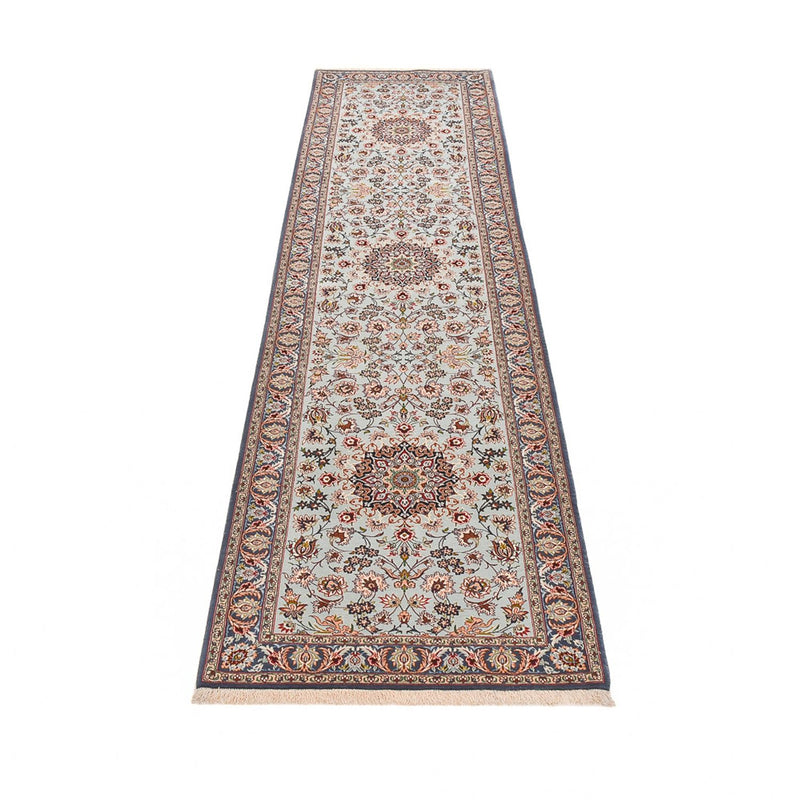 Tapis de couloir Tapis persan - Isfahan - Premium - 314 x 83 cm - sable