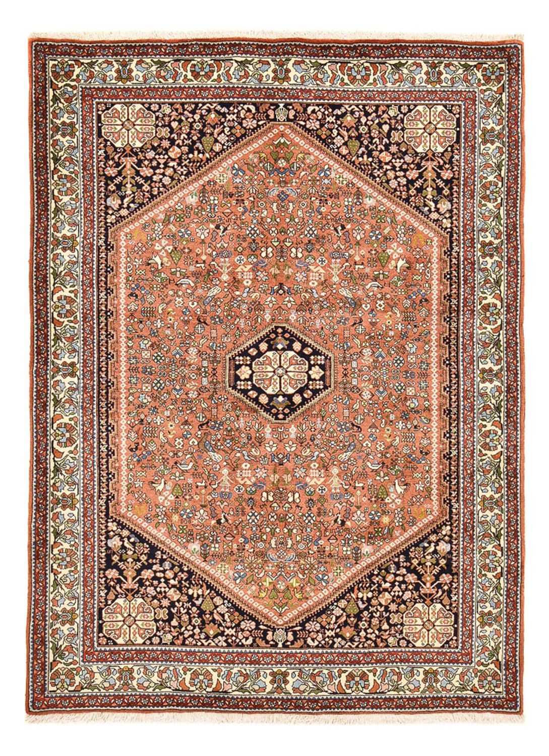 Gabbeh Teppich - Kaschkuli Perser - 210 x 151 cm - hellrot