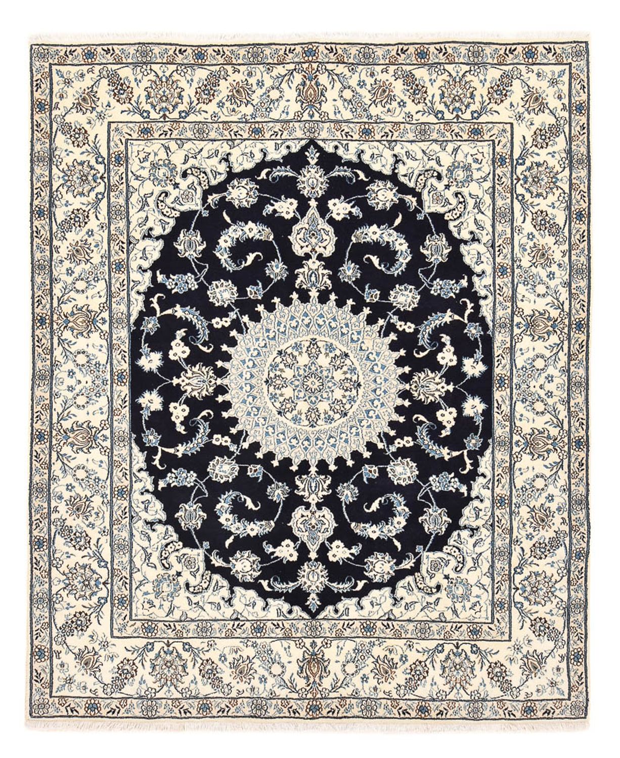 Perserteppich - Nain - 300 x 250 cm - dunkelblau