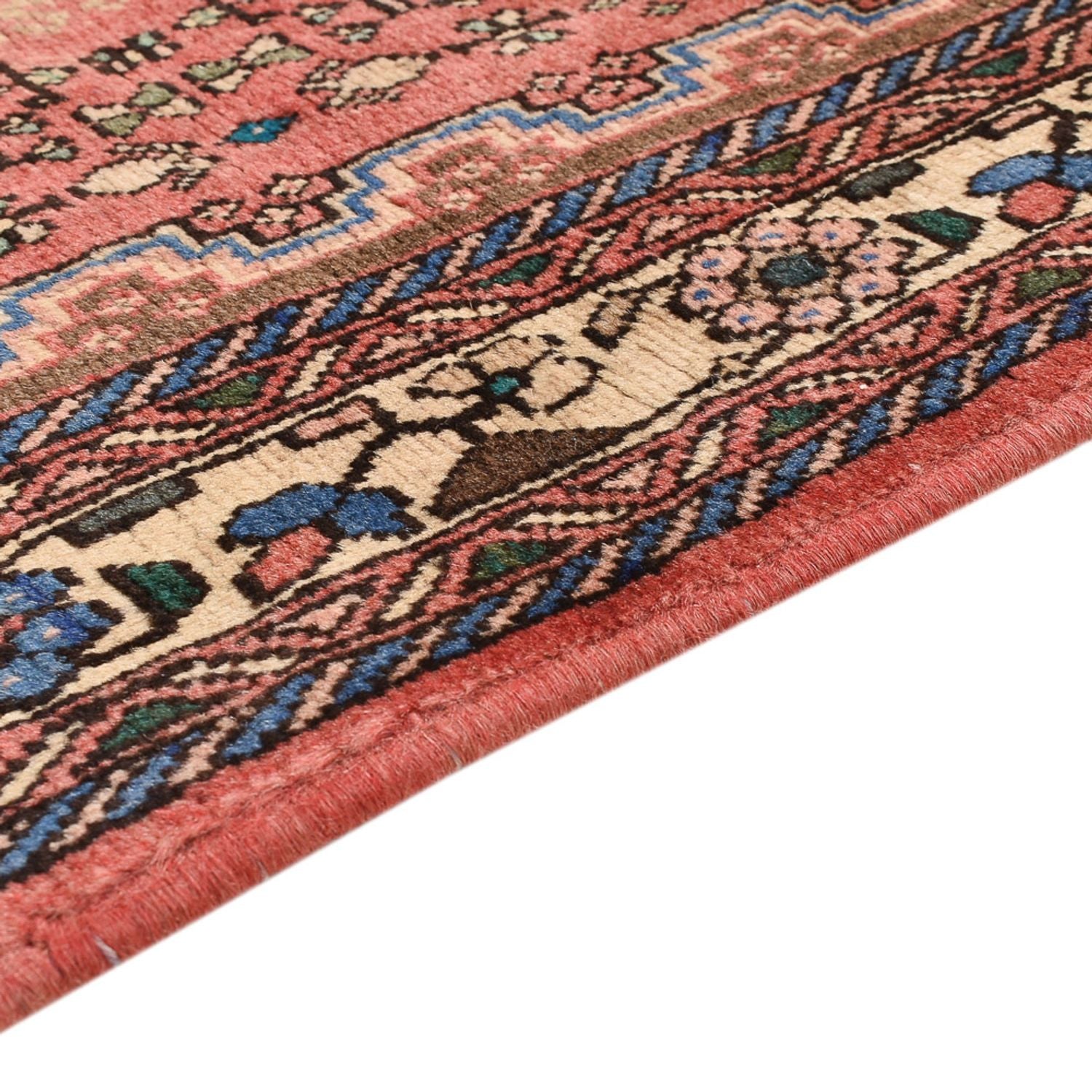 Tapis persan - Nomadic - 143 x 98 cm - rouge clair