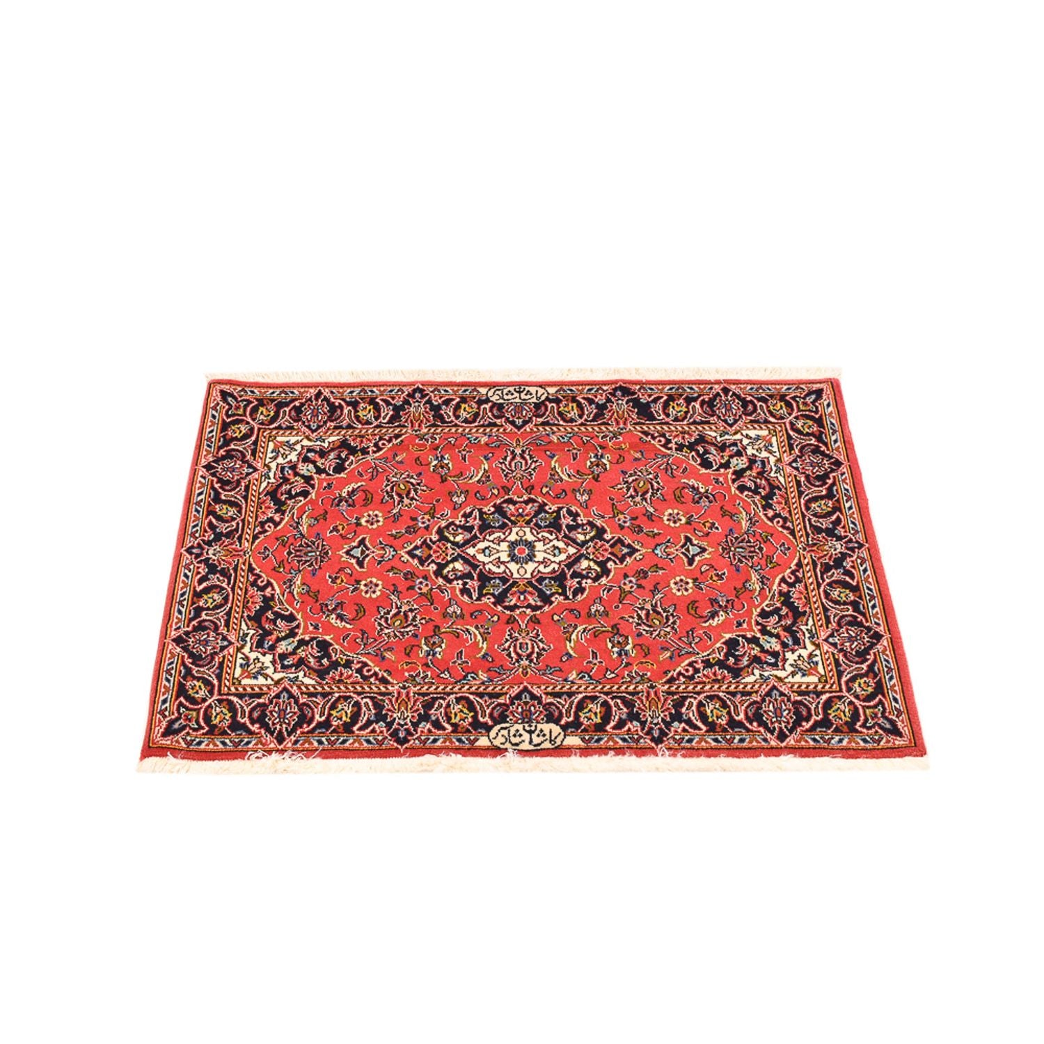 Tapis persan - Keshan - 100 x 70 cm - rouge