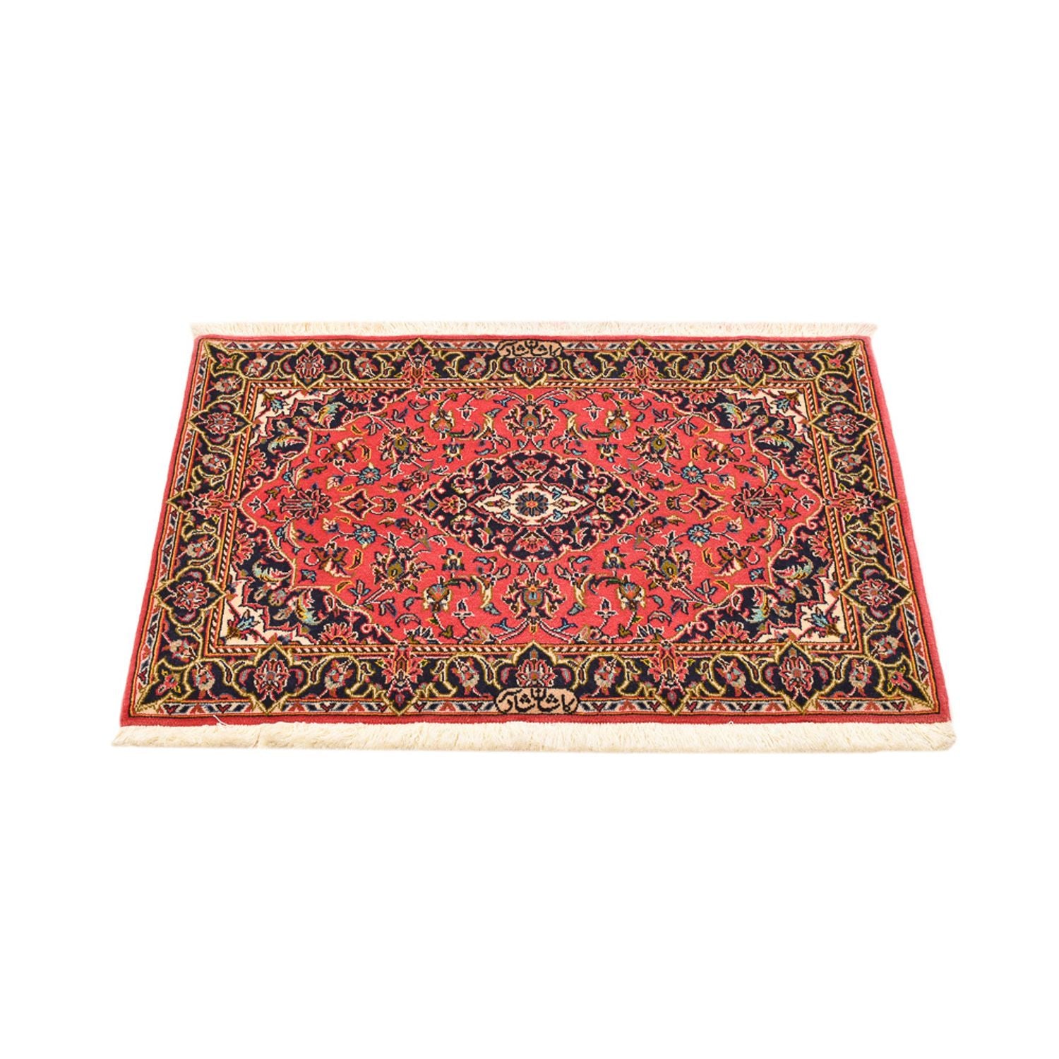 Tapis persan - Keshan - 100 x 70 cm - rouge