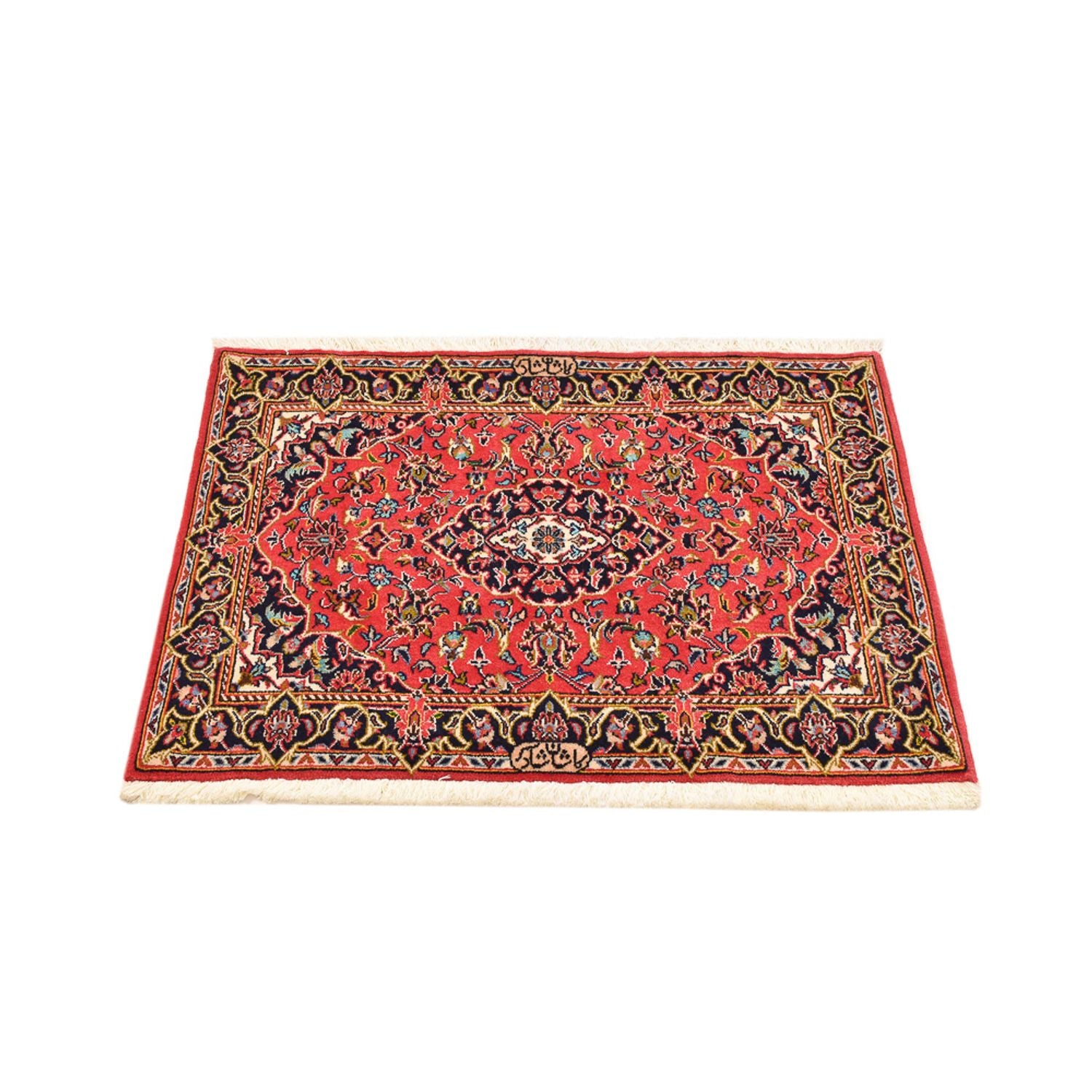 Tapis persan - Keshan - 100 x 70 cm - rouge