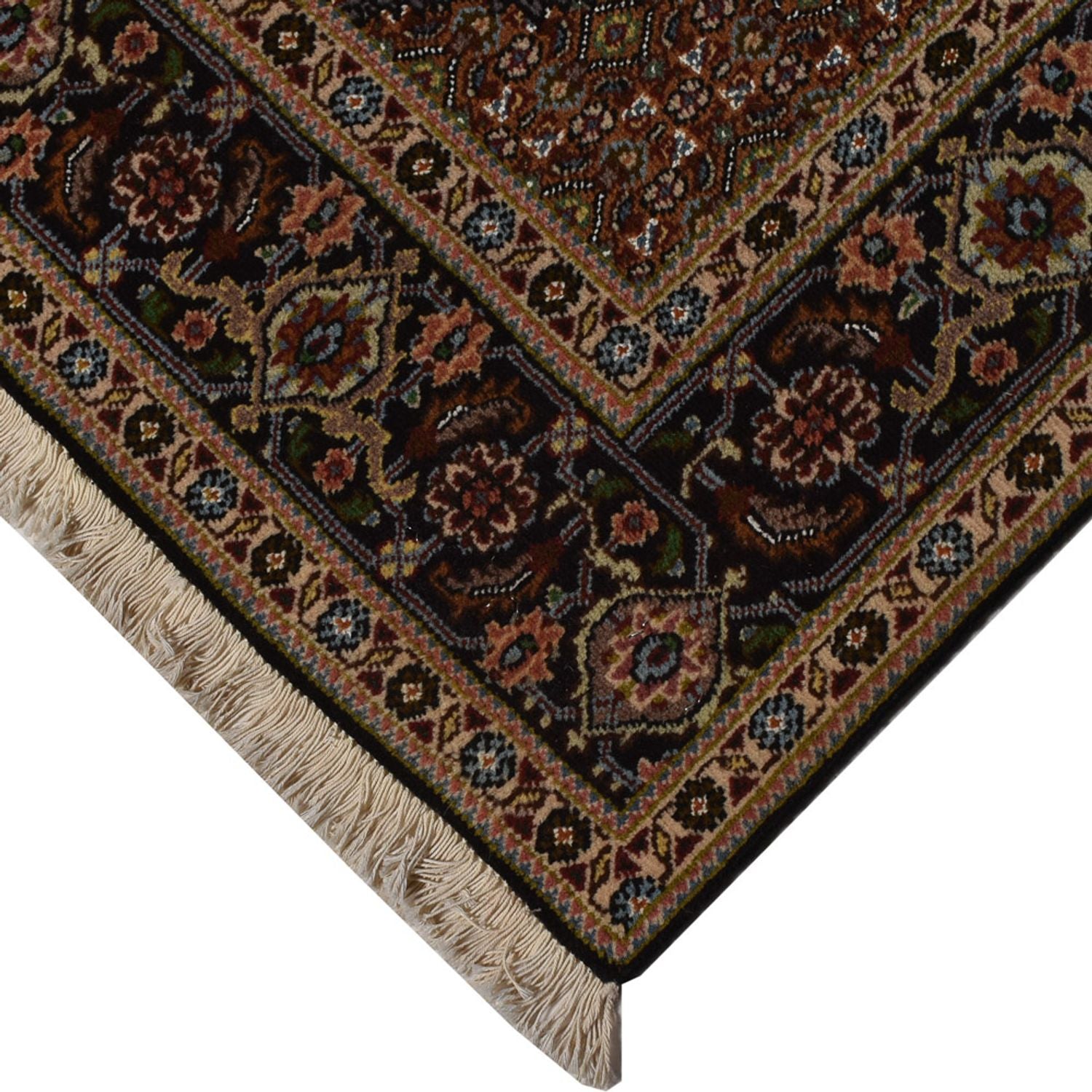 Tapis persan - Tabriz - Royal - 202 x 150 cm - bleu foncé