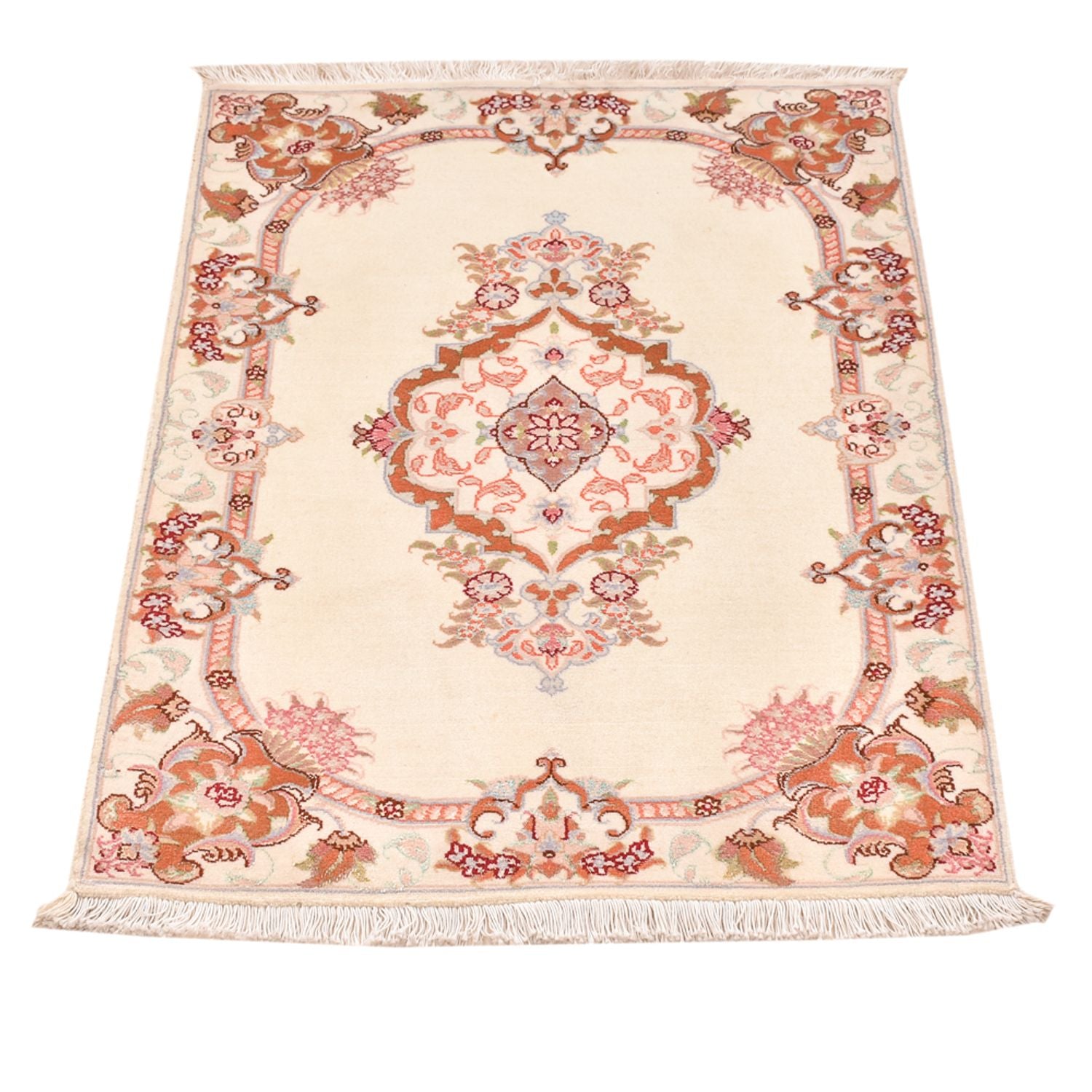 Tapis persan - Tabriz - Royal - 90 x 60 cm - crème