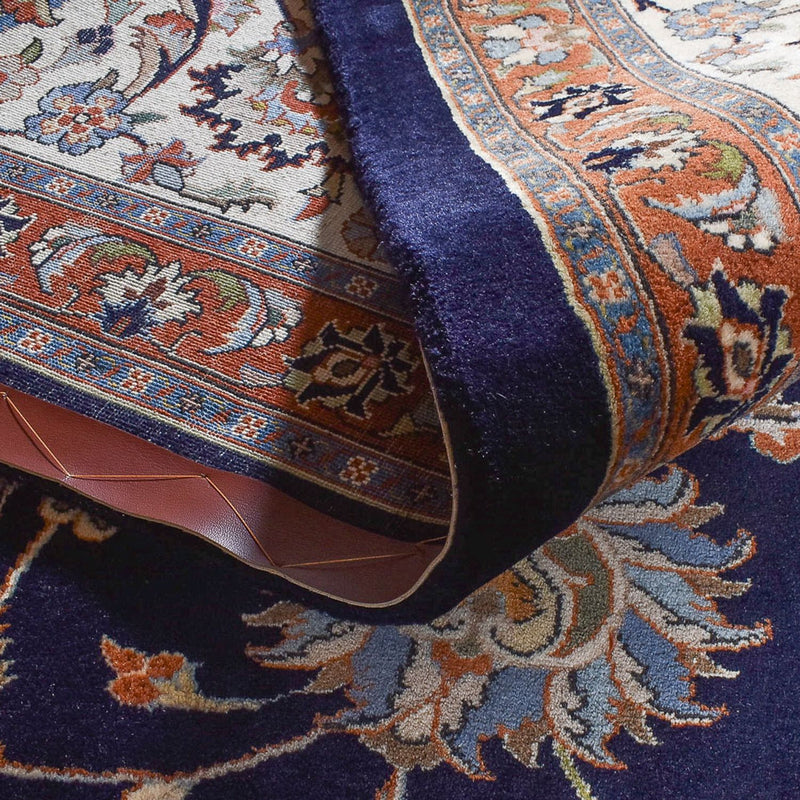 Tapis persan - Classique - 374 x 295 cm - bleu foncé