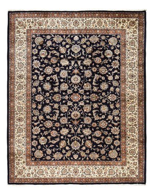 Tapis persan - Classique - Royal - 390 x 303 cm - bleu foncé