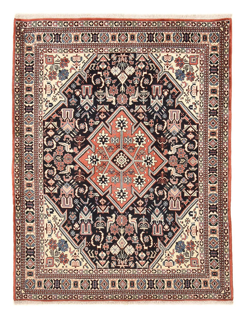Gabbeh Teppich - Kaschkuli Perser - 192 x 150 cm - dunkelblau