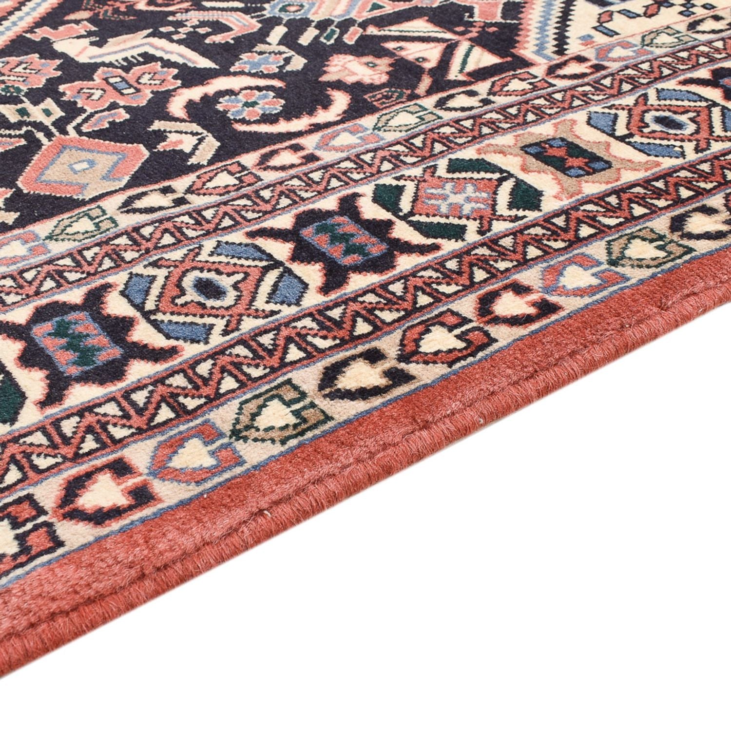 Gabbeh Teppich - Kaschkuli Perser - 192 x 150 cm - dunkelblau