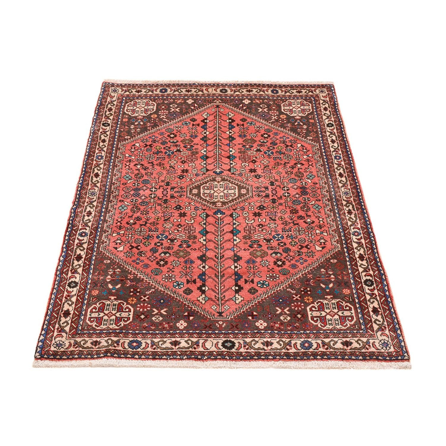 Tapis persan - Nomadic - 144 x 98 cm - rouge clair