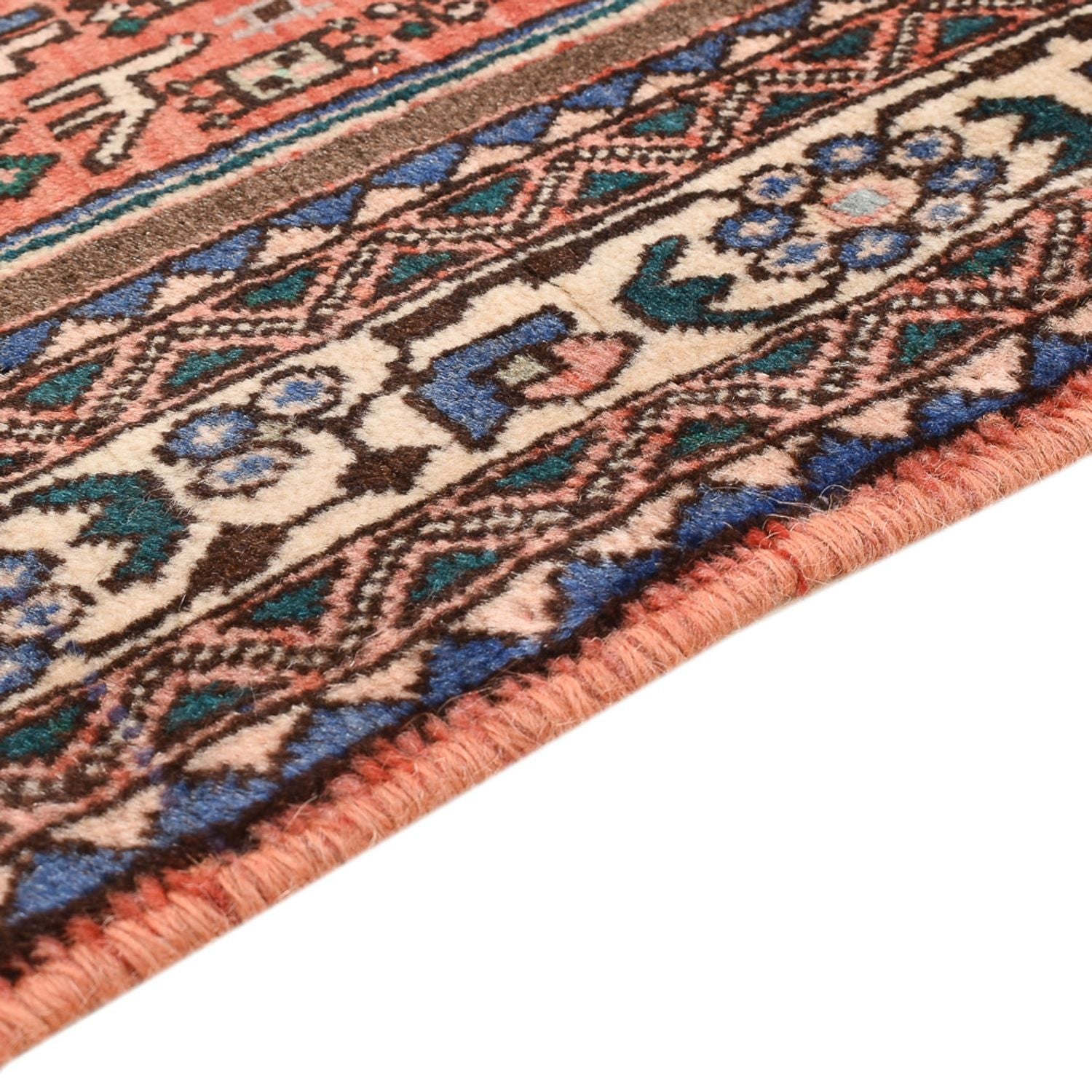 Tapis persan - Nomadic - 150 x 102 cm - rouge clair