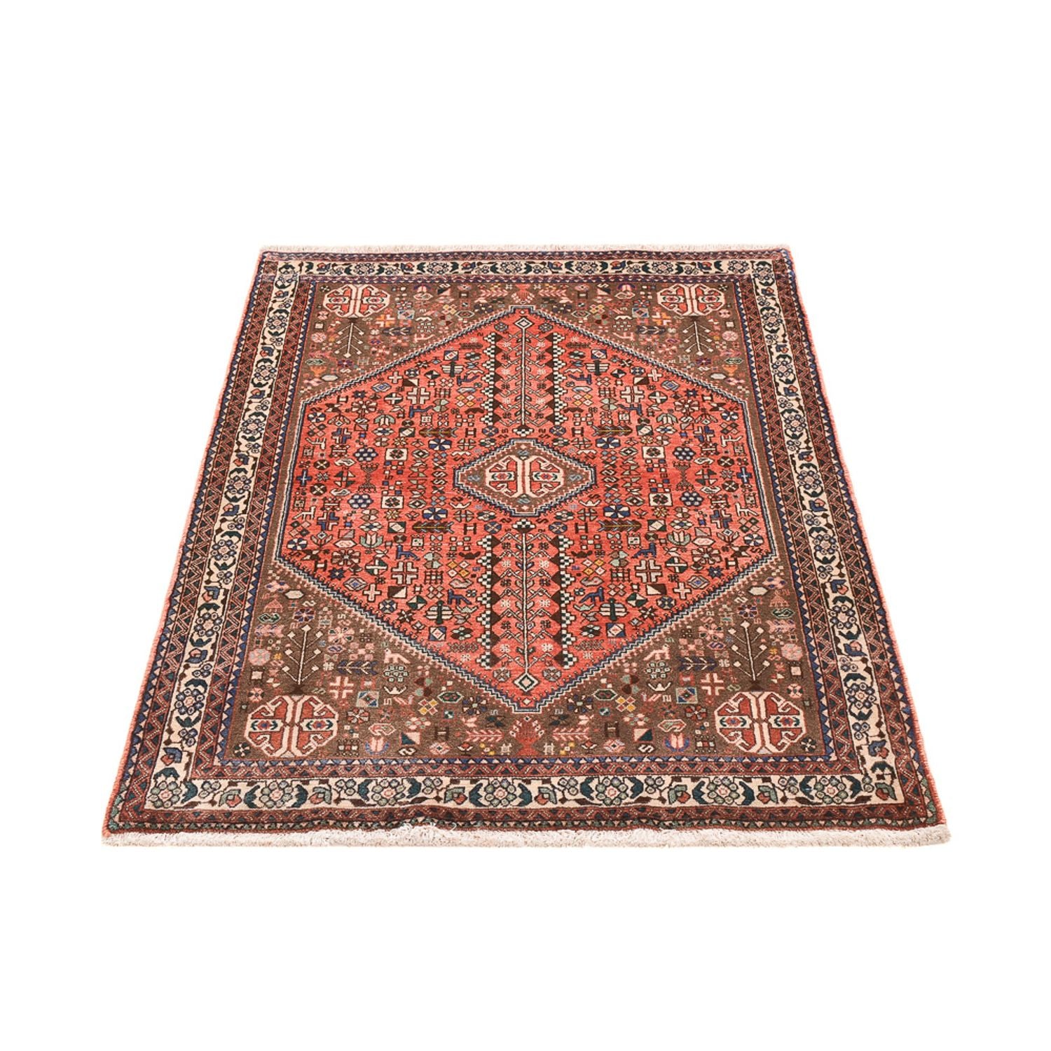Tapis persan - Nomadic - 150 x 102 cm - rouge clair