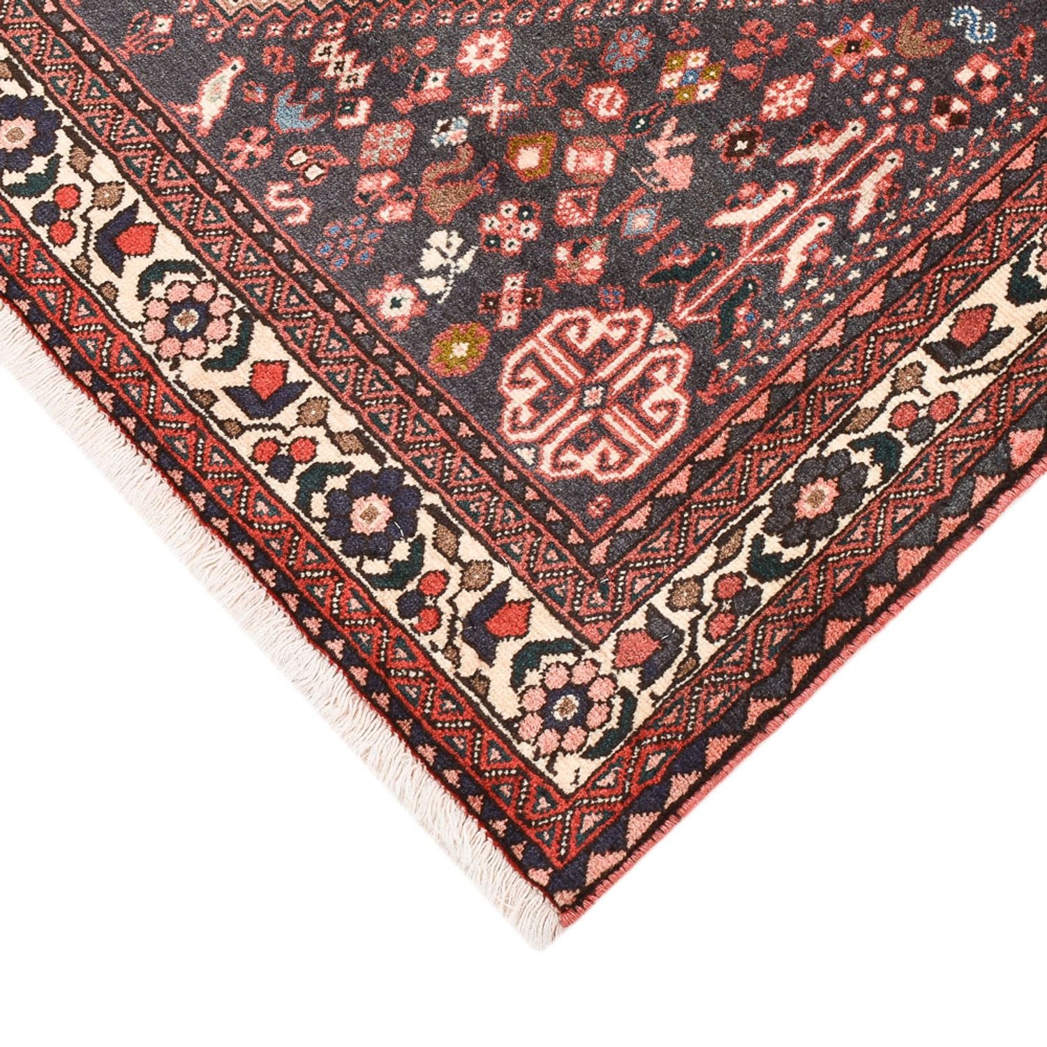 Perserteppich - Nomadic - 144 x 104 cm - rot