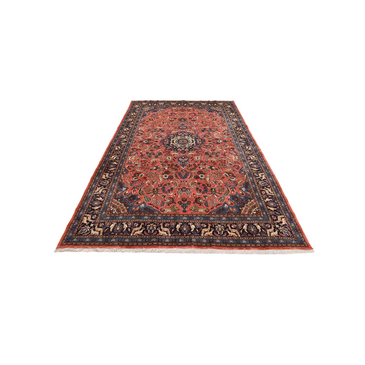 Tapis persan - Nomadic - 311 x 205 cm - rouge clair
