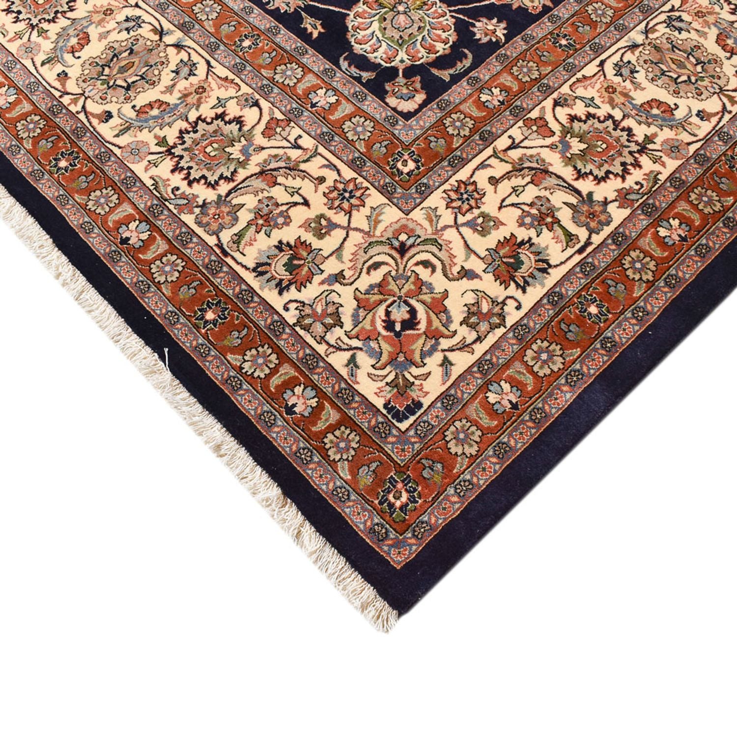 Tapis persan - Classique - Royal - 387 x 302 cm - bleu foncé