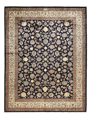 Tapis persan - Classique - Royal - 388 x 295 cm - bleu foncé