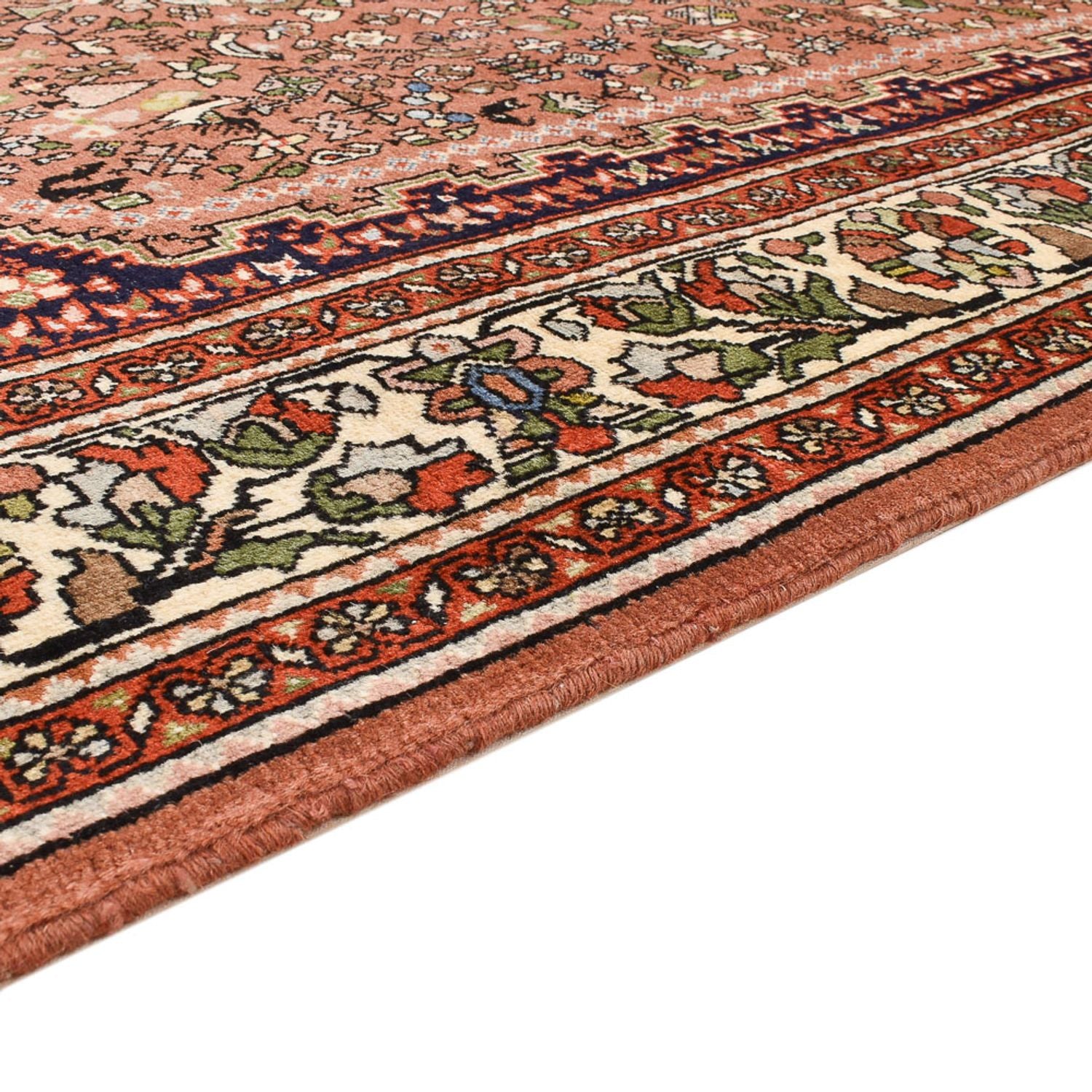 Tapis Gabbeh - Persan Kashkuli - 205 x 153 cm - rouge clair