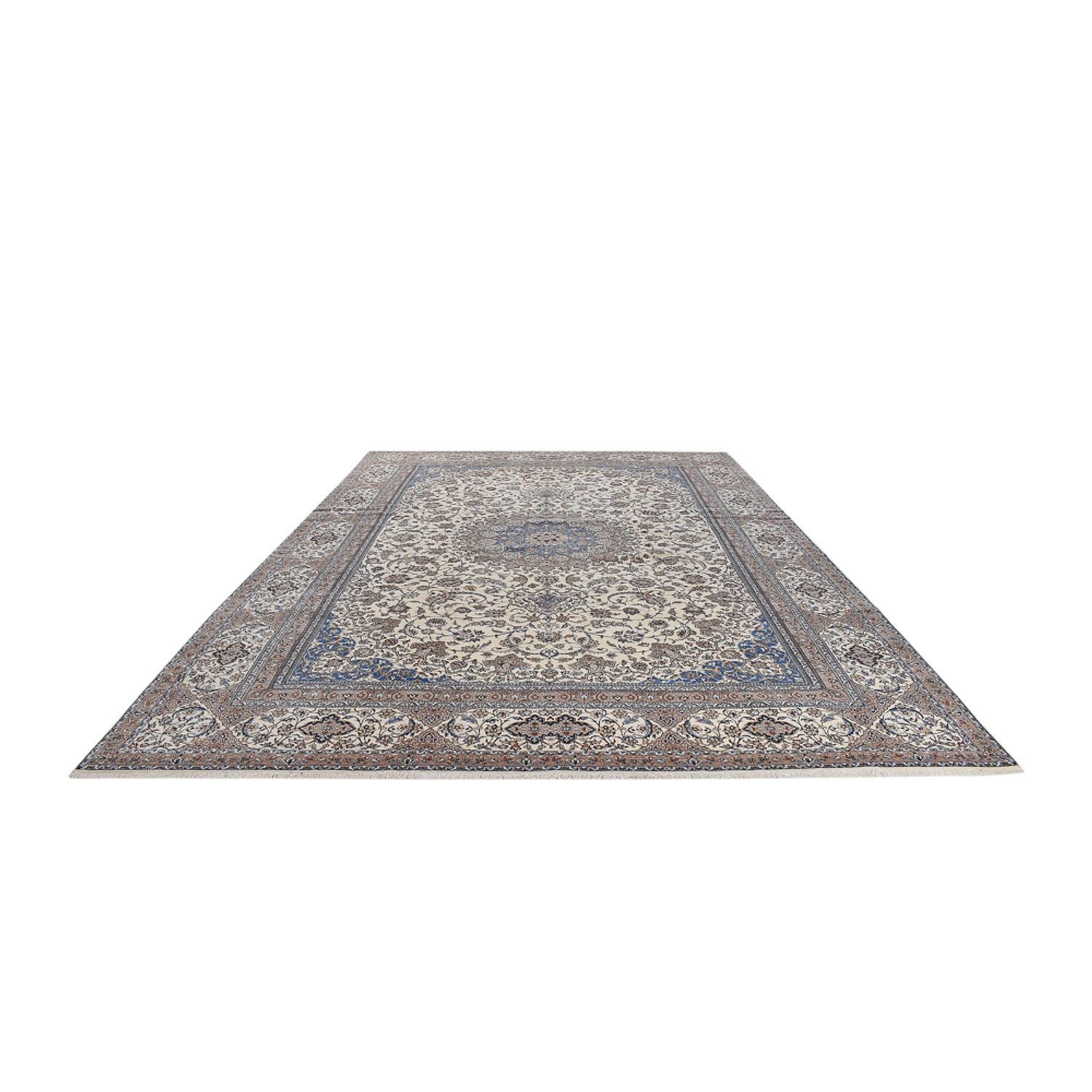 Tapis persan - Nain - Premium - 455 x 315 cm - crème