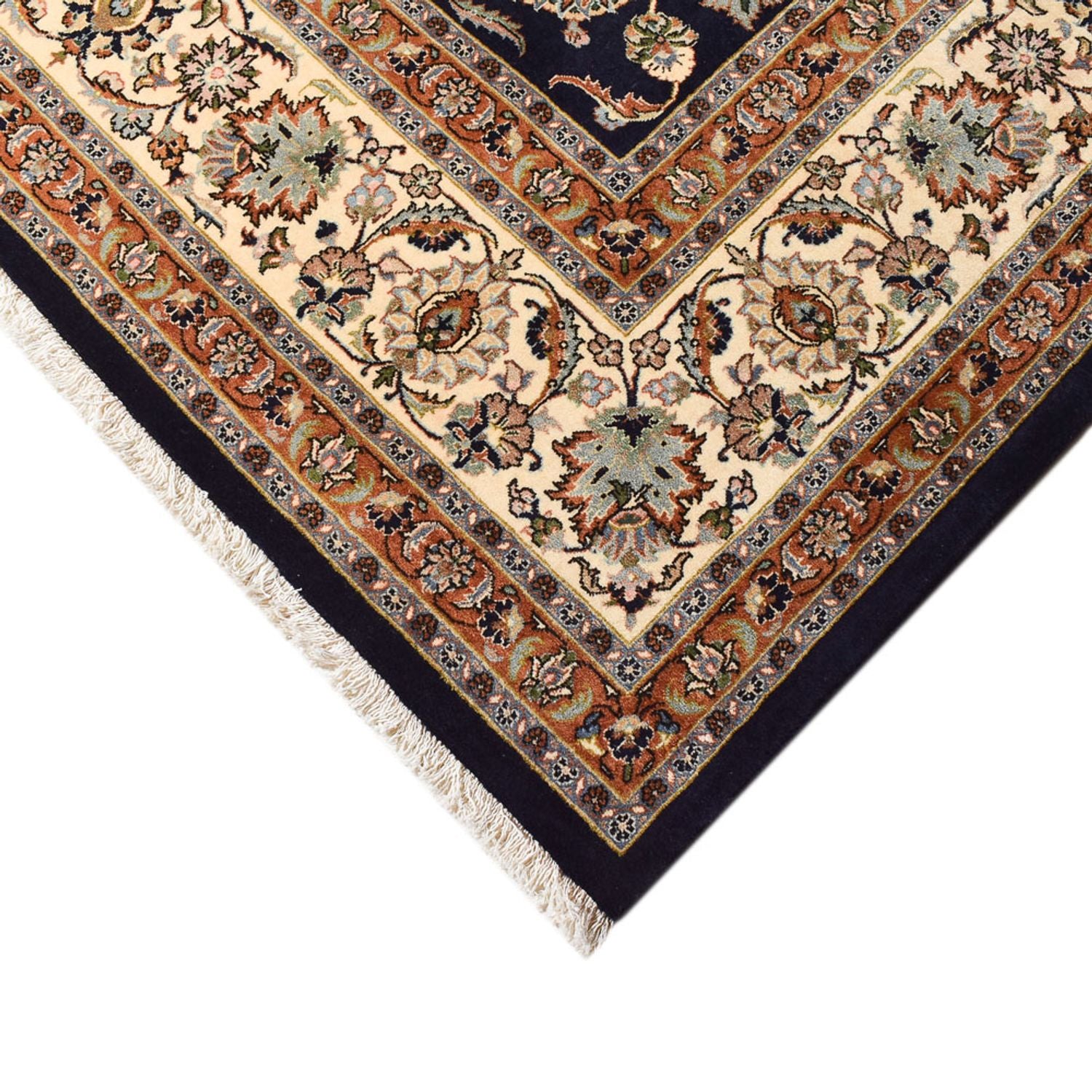 Tapis persan - Classique - Royal - 394 x 296 cm - bleu foncé