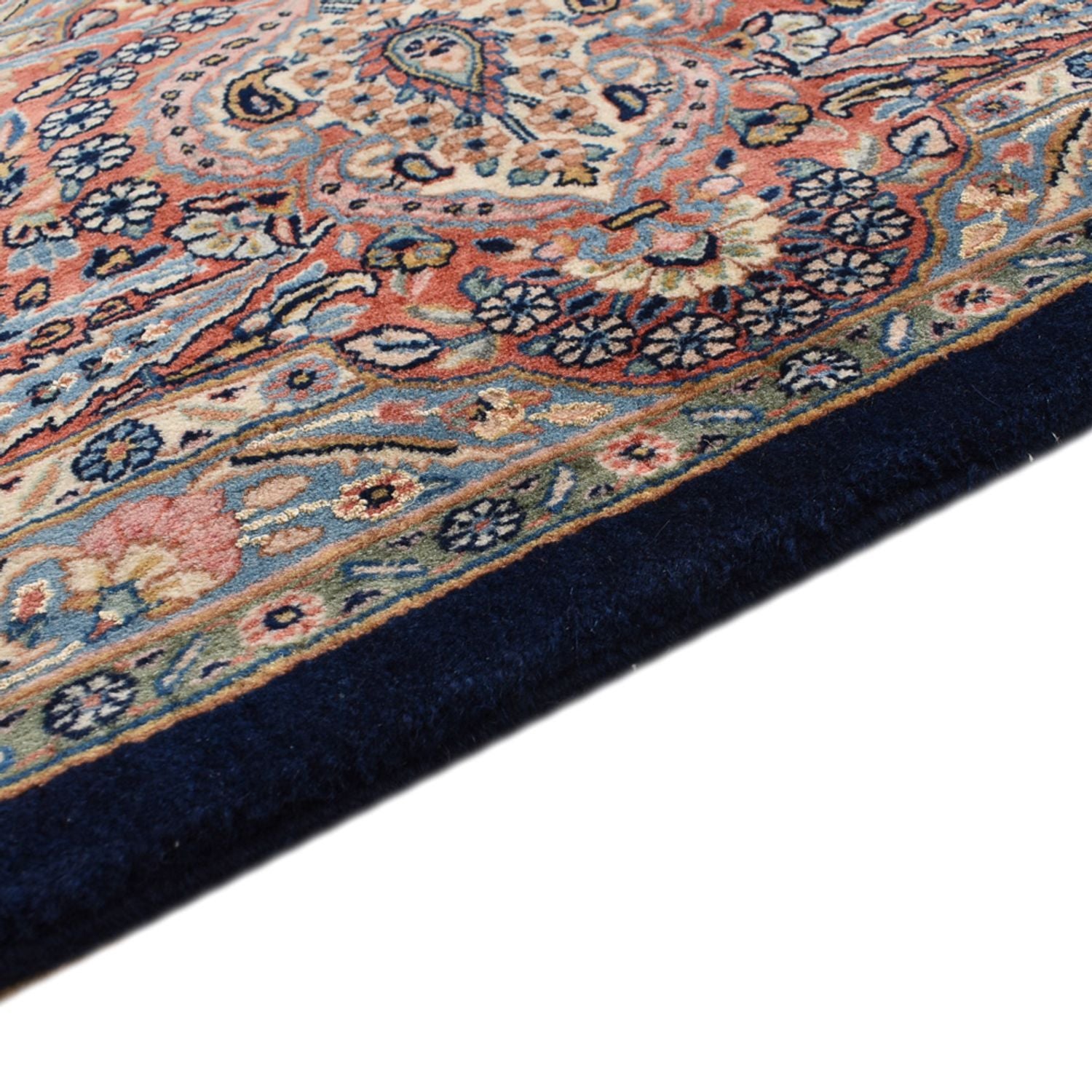 Tapis persan - Classique - 404 x 305 cm - bleu foncé