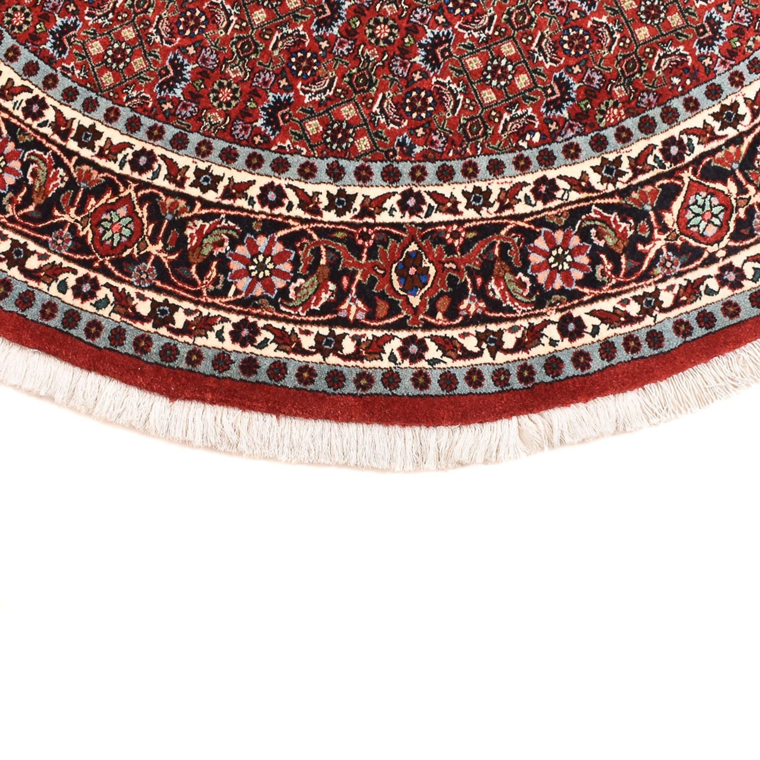 Tapis persan - Bidjar ronde  - 150 x 150 cm - rouge foncé