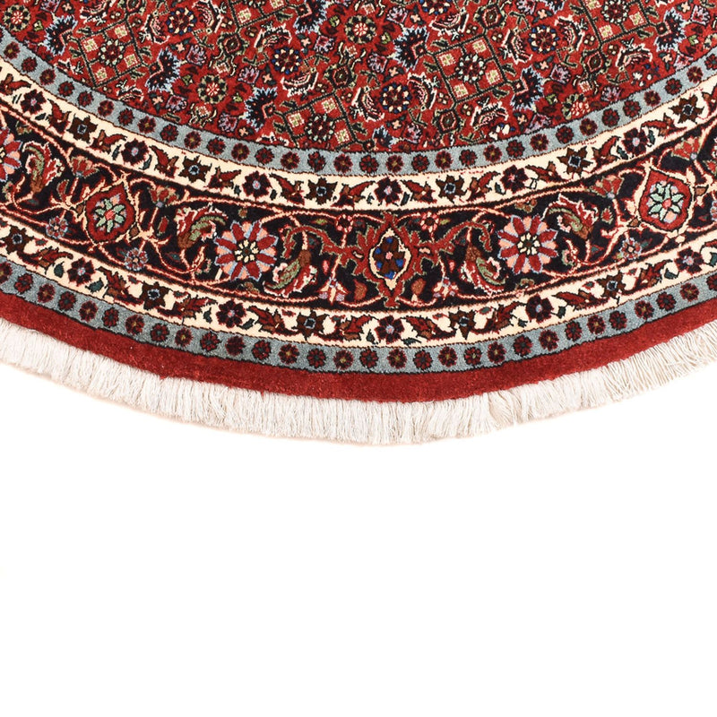 Tapis persan - Bidjar ronde  - 150 x 150 cm - rouge foncé
