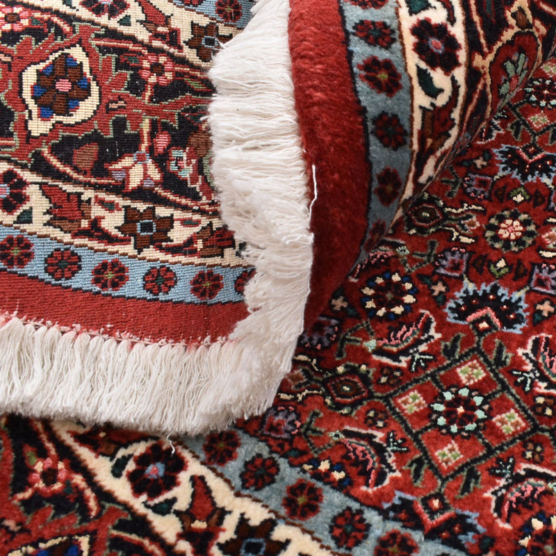 Tapis persan - Bidjar ronde  - 150 x 150 cm - rouge foncé