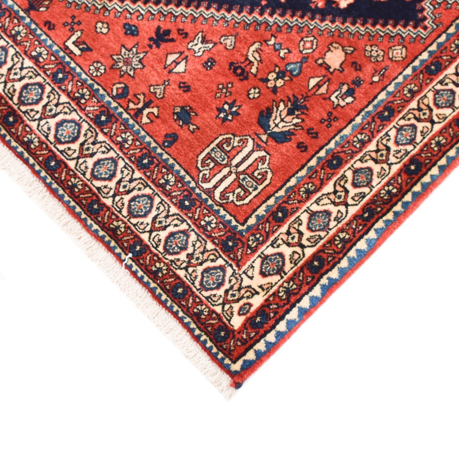 Tapis Gabbeh - Persan Kashkuli - 150 x 103 cm - bleu foncé
