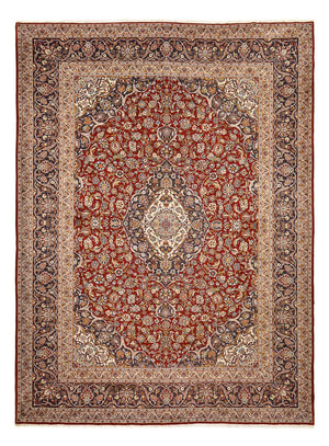 Tapis persan - Keshan - Royal - 412 x 303 cm - rouge foncé