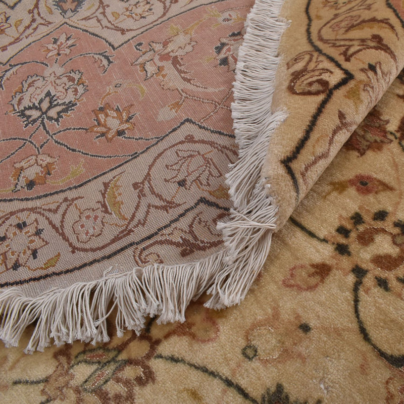 Tapis persan - Tabriz - Premium ronde  - 310 x 310 cm - beige