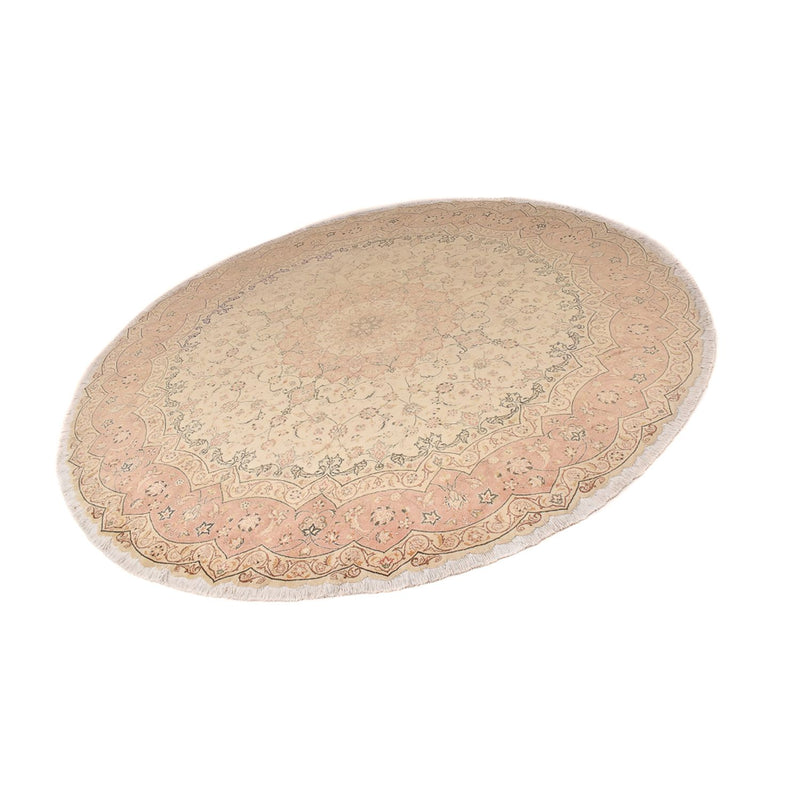 Tapis persan - Tabriz - Premium ronde  - 310 x 310 cm - beige