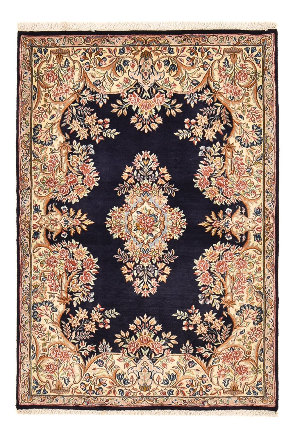 Tapis persan - Royal - 150 x 100 cm - bleu foncé