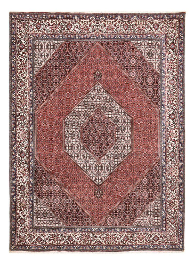 Tapis persan - Bidjar - 410 x 304 cm - rouge bordeaux