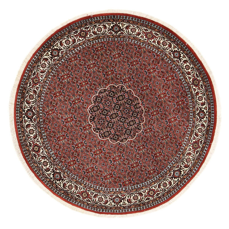Perserteppich - Bidjar rund  - 150 x 150 cm - dunkelrot