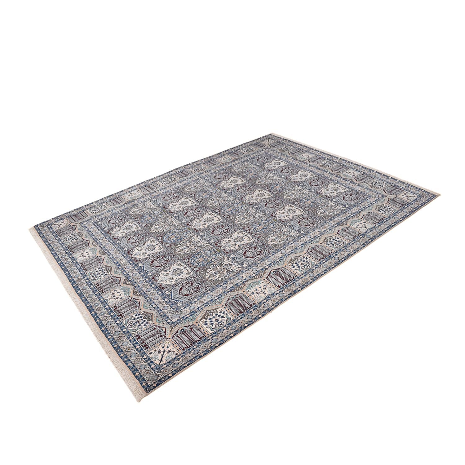 Tapis persan - Nain - Premium - 413 x 301 cm - gris