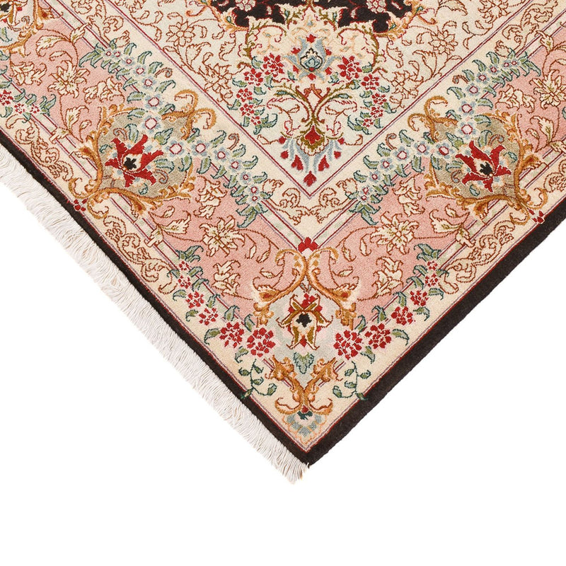 Tapis persan - Tabriz - Royal - 210 x 151 cm - bleu foncé
