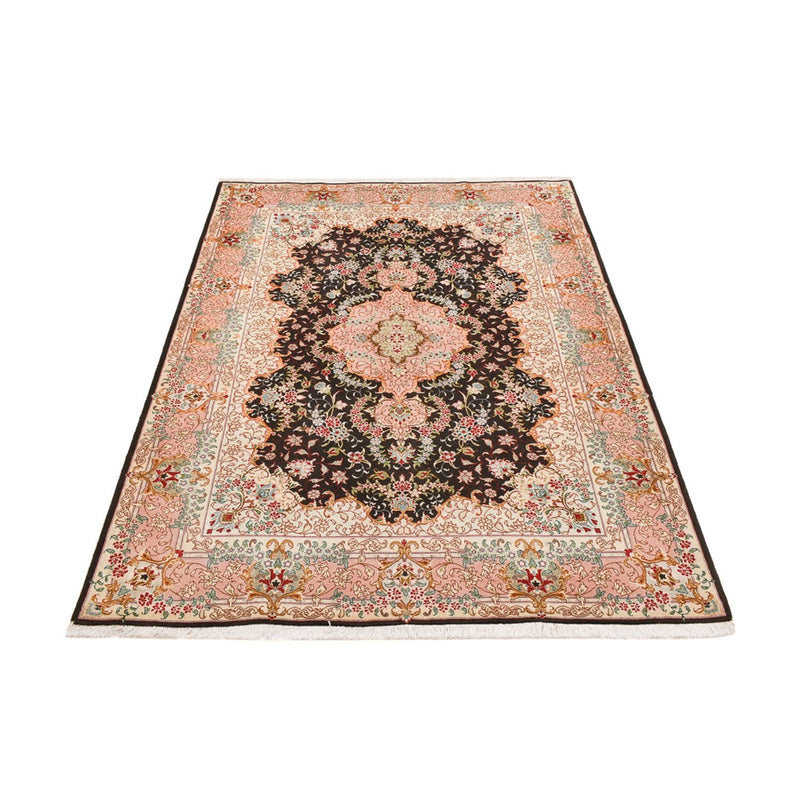 Tapis persan - Tabriz - Royal - 210 x 151 cm - bleu foncé