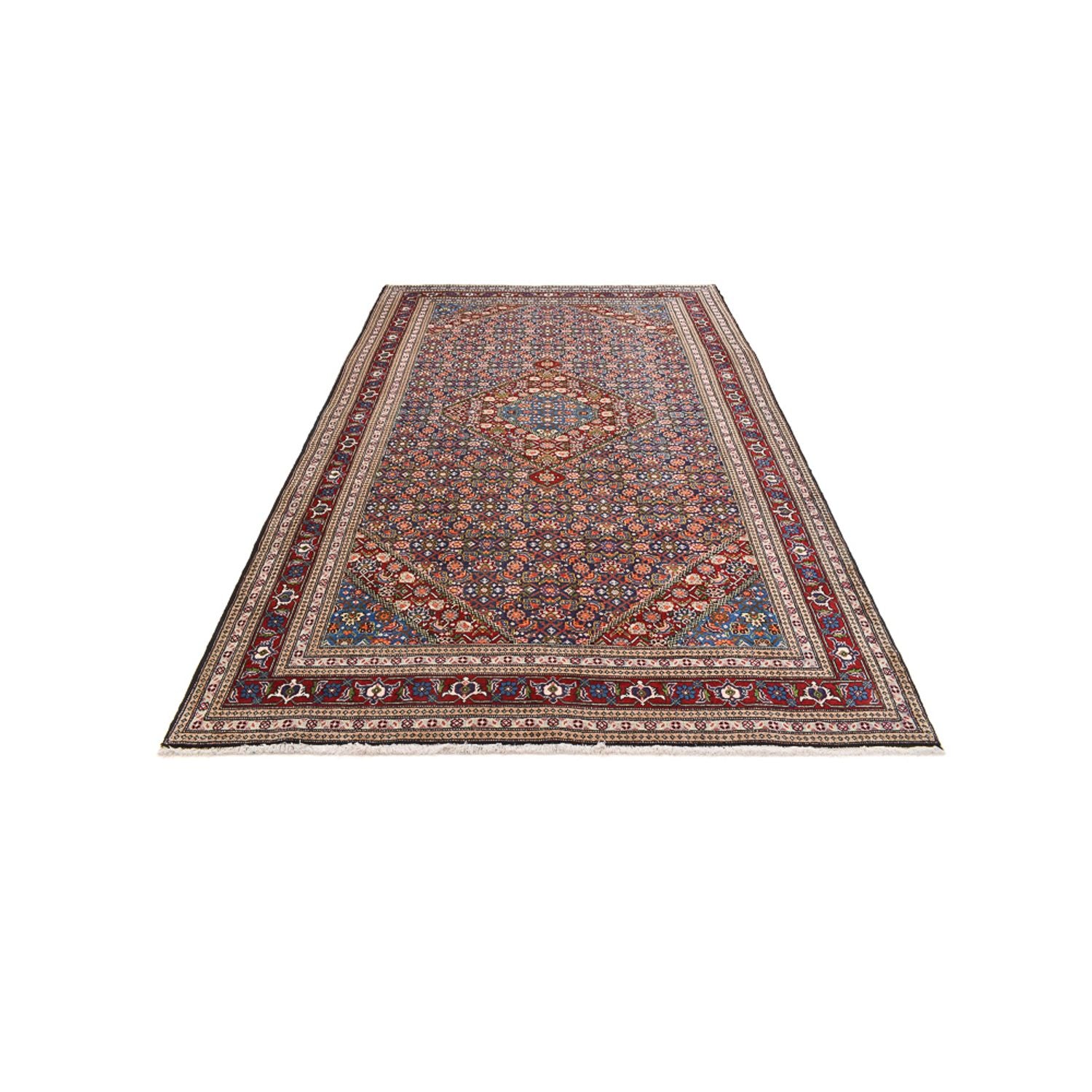 Tapis persan - Nomadic - 292 x 195 cm - rouge bordeaux