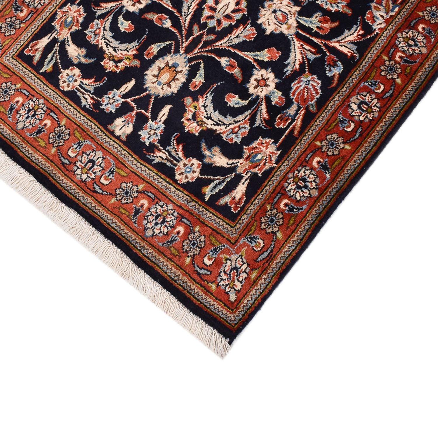 Tapis de couloir Tapis persan - Classique - 344 x 73 cm - bleu foncé