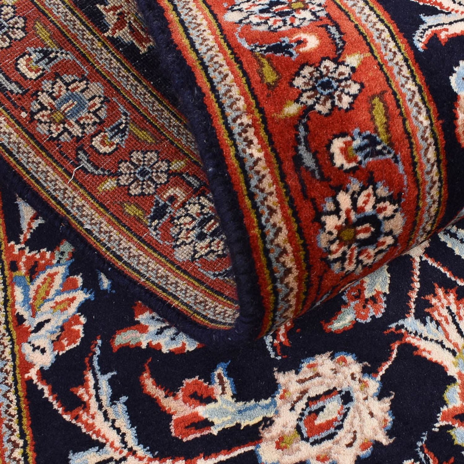 Tapis de couloir Tapis persan - Classique - 344 x 73 cm - bleu foncé