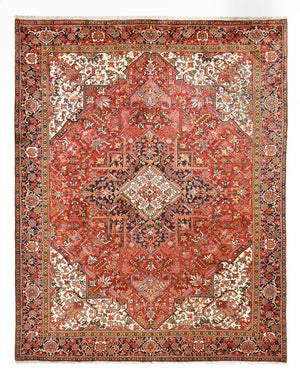 Tapis persan - Nomadic - 377 x 297 cm - rouge