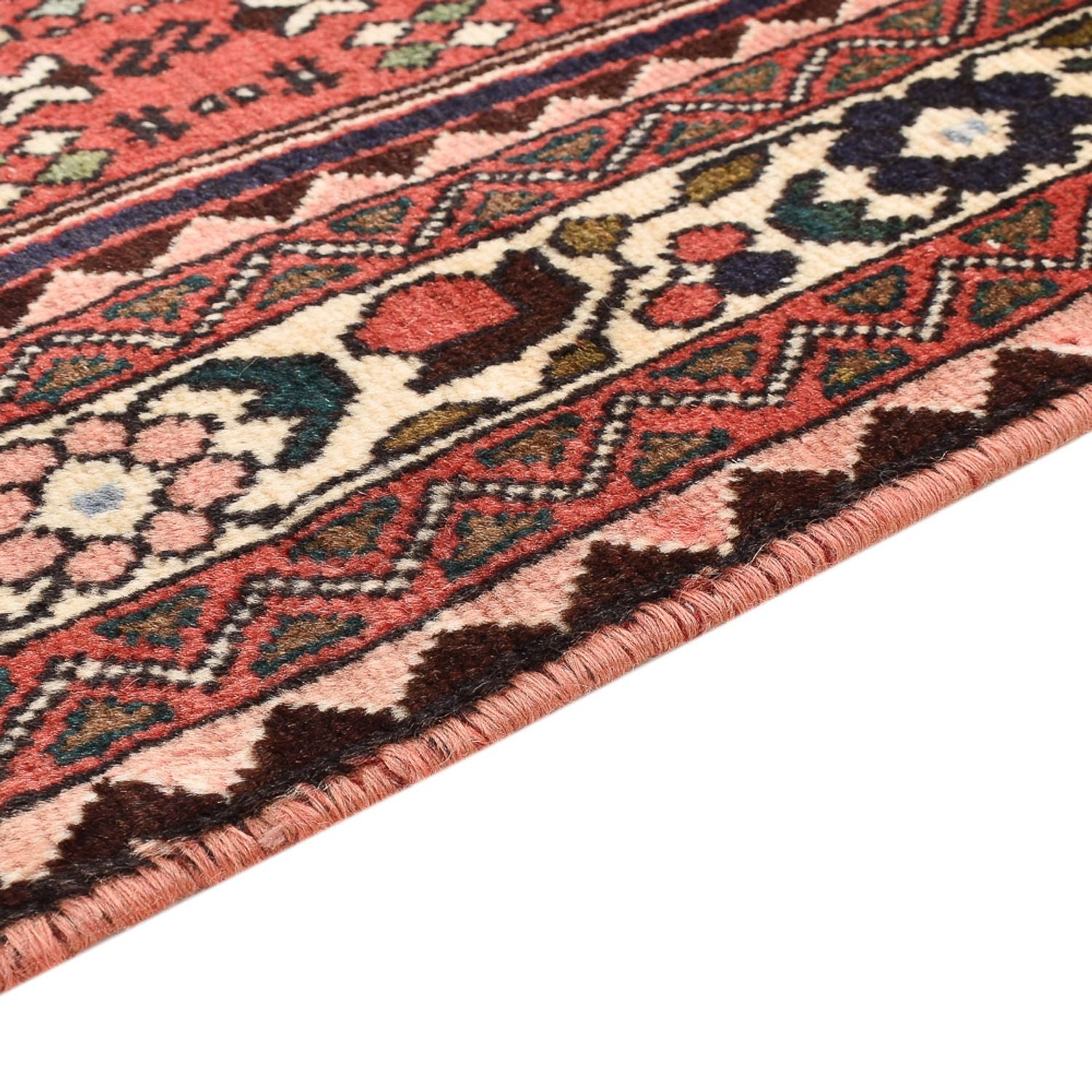 Tapis persan - Nomadic - 152 x 109 cm - rouge clair